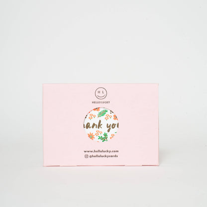 Hello!Lucky. - Thank You Floral Letterpress Box set