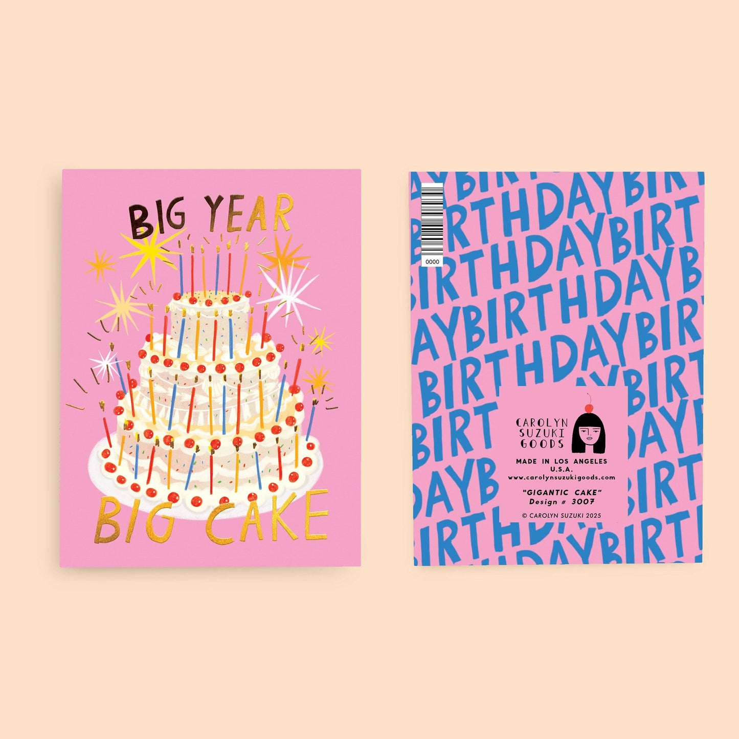 Carolyn Suzuki - GIGANTIC BIRTHDAY - Birthday Card