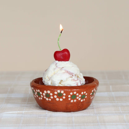 Happy Organics - Cherry Beeswax Birthday Candles: 10