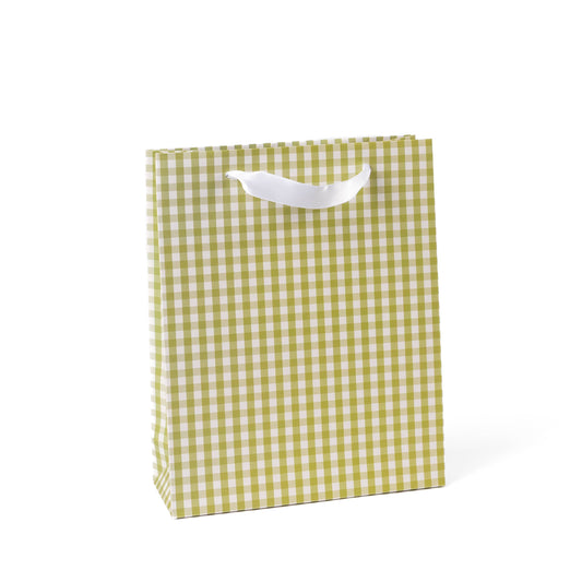 Elyse Breanne Design - Green Gingham Gift Bag: Medium