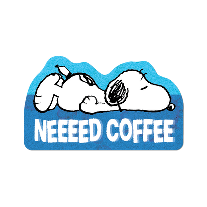 Apply Stickers - Need Coffee by Peanuts (Summer) - Die-Cut Sticker
