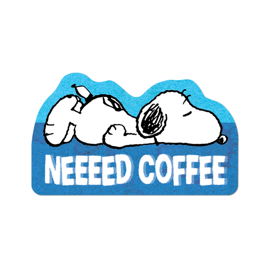 Apply Stickers - Need Coffee by Peanuts (Summer) - Die-Cut Sticker