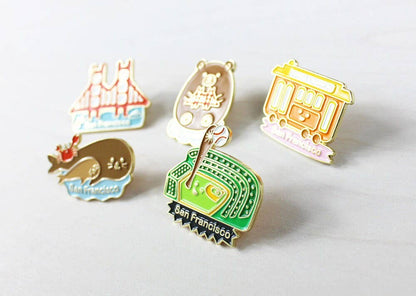 Tomoko Maruyama - San Francisco Enamel Pins: 3. Cable Car