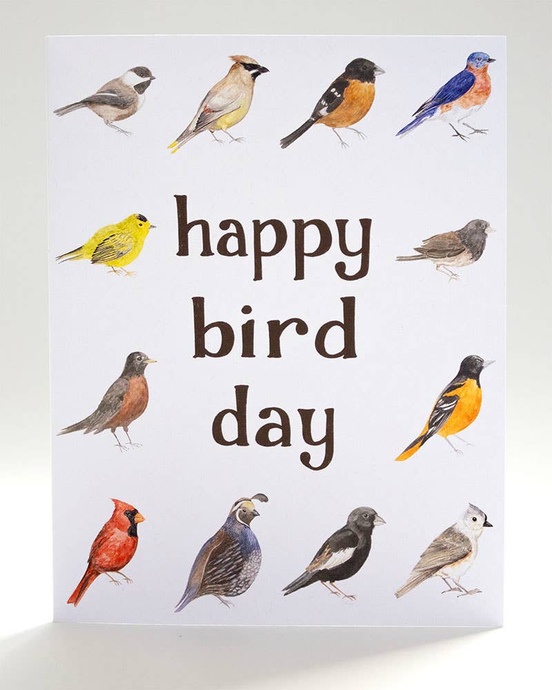 Yardia - Happy Bird Day - Birding Birthday Card