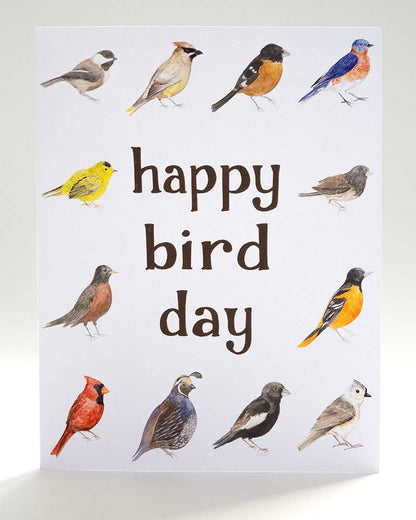 Yardia - Happy Bird Day - Birding Birthday Card