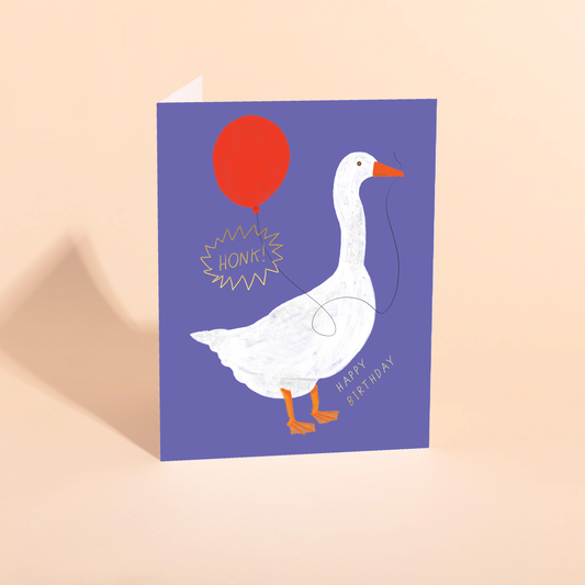 Carolyn Suzuki - GEESE ME UP - Birthday Card