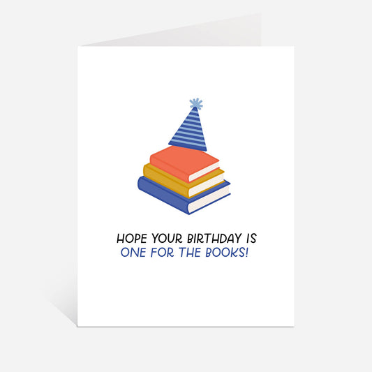 Just Follow Your Art - Birthday One For The Books Greeting Card | Book Bday Cards