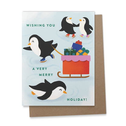 Ana Peake - Penguin Christmas Greeting Card