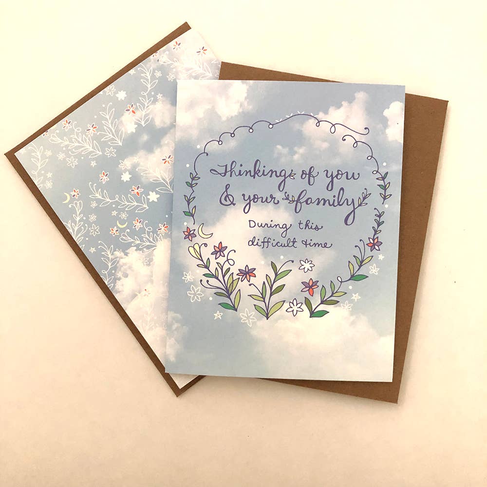 Cynla - Sympathy Sky Card - sympathy greeting card