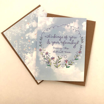 Cynla - Sympathy Sky Card - sympathy greeting card