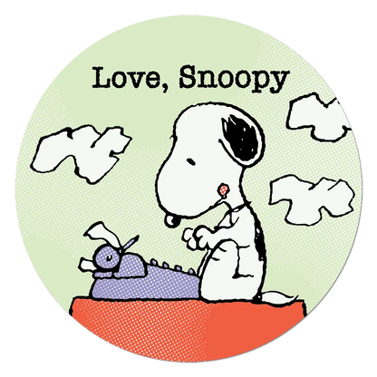 Apply Stickers - Love Snoopy Typewriter - Die-Cut Sticker (Bookish, Writer)