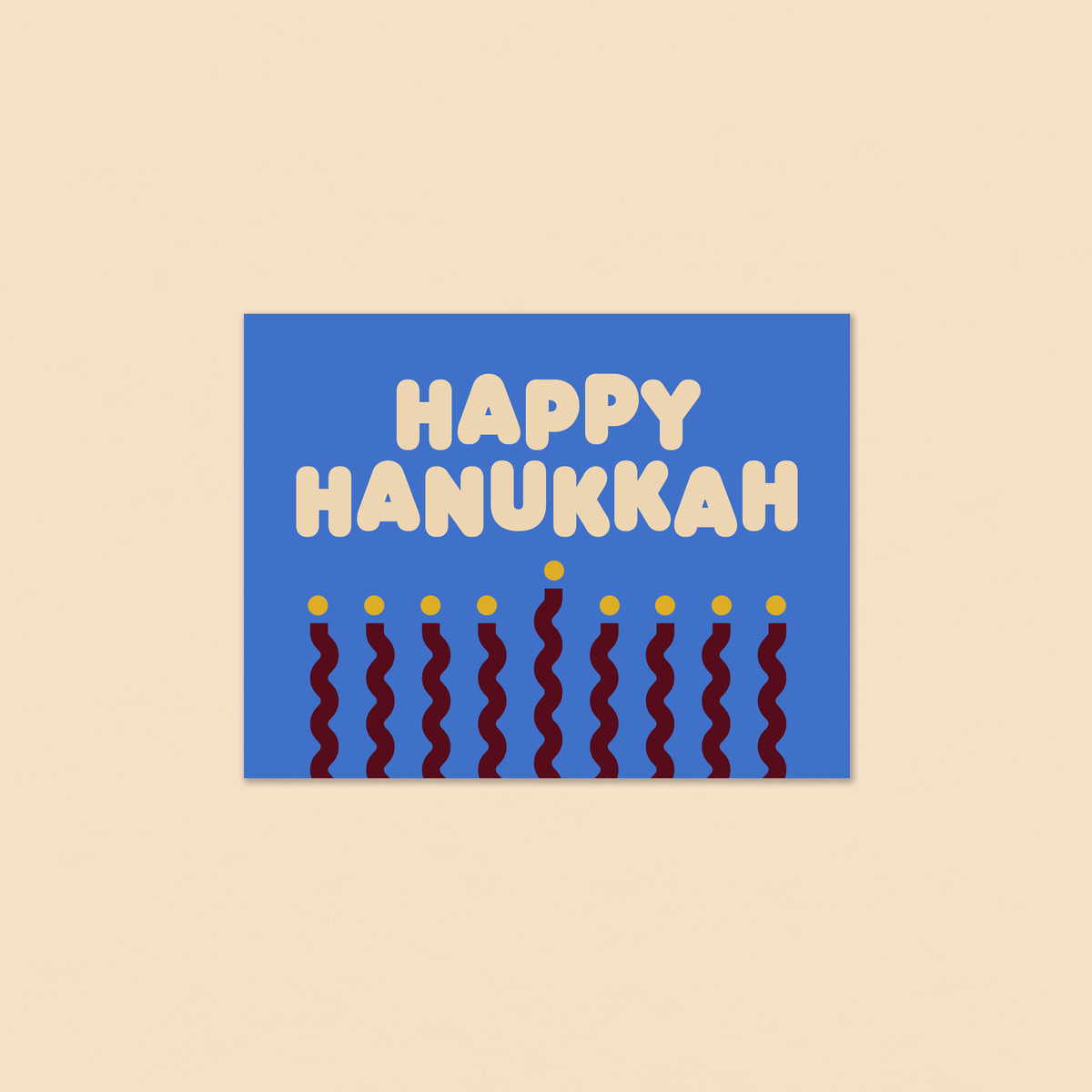 Gab Art & Design - Happy hanukkah  - holiday greeting card