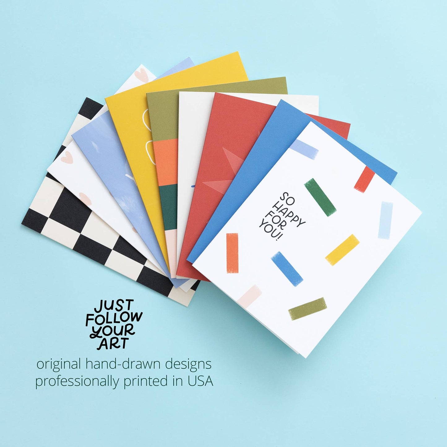 Just Follow Your Art - Stationery Store Card | Funny Love Card, Paper People Gifts
