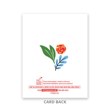 Lucy Loves Paper - Flower Shop Gracias | Thank You Card in Spanish (A2)