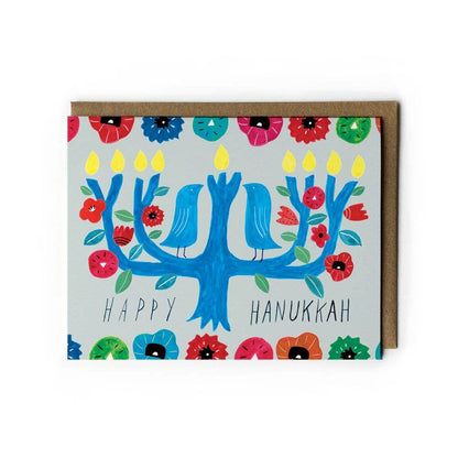Honeyberry Studios - Menorah Tree Hanukkah Greeting Card