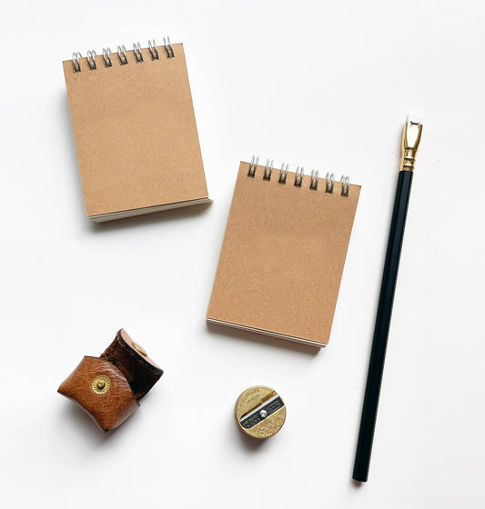 Studio Portmanteau - Tiny Kraft Top Spiral Pocket Notebook