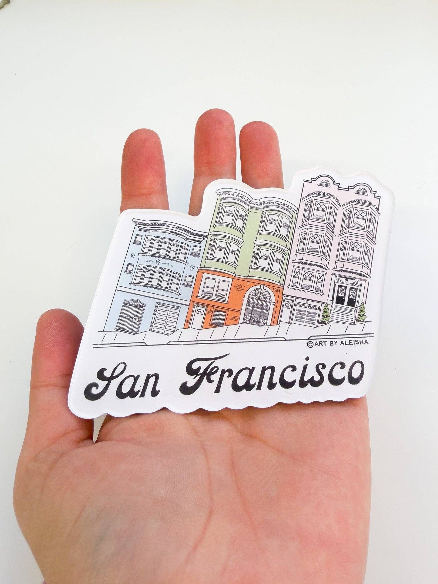 By Aleisha - Home Sweet San Francisco Acrylic Magnet