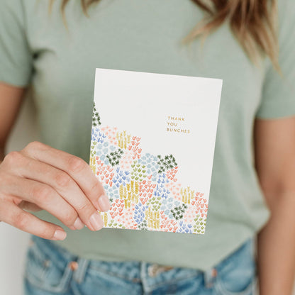 Ramona & Ruth - Thank You Bunches Wildflower Meadow Greeting Card: Boxed Set of 6
