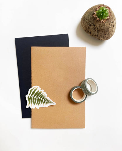 Studio Portmanteau -  A5 Medium Saddle Stitch Blank Notebooks: Kraft