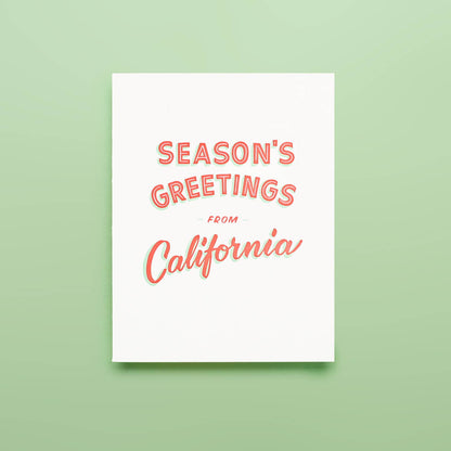 Shorthand Press - California Season's Greetings - Letterpress Greeting Card: Box Set