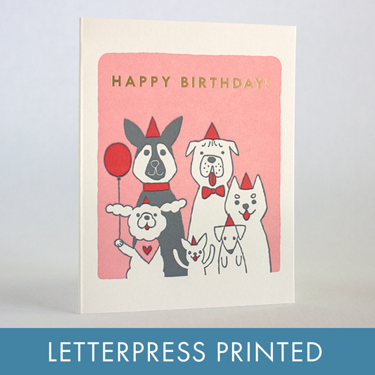Fugu Fugu - Dog Birthday Letterpress Greeting Card