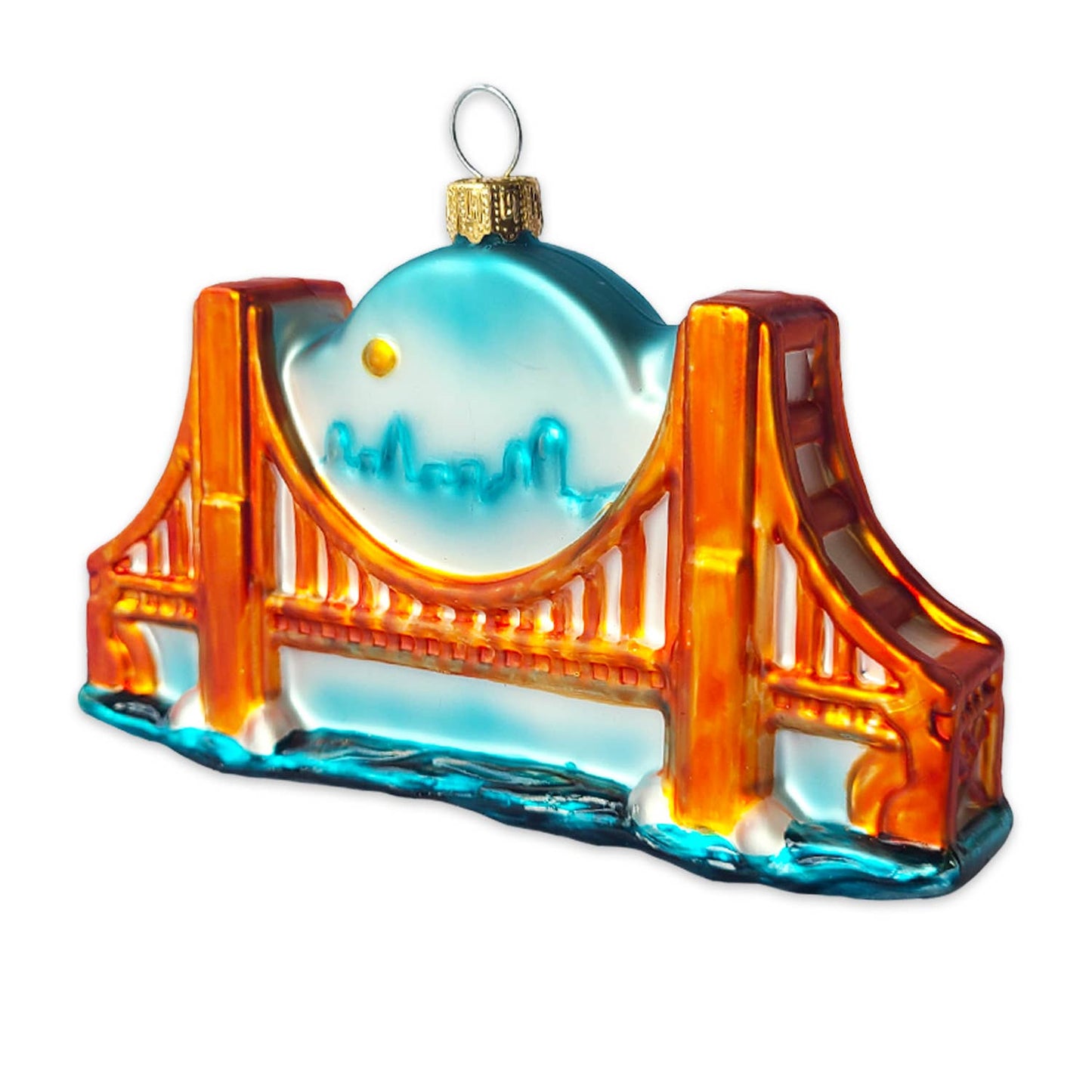 SF Mercantile - Golden Gate Bridge Glass Ornament