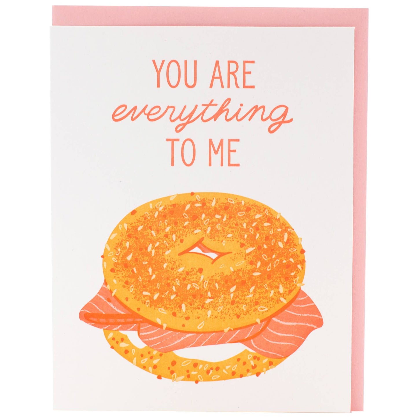 Smudge Ink - Everything Bagel Love Card
