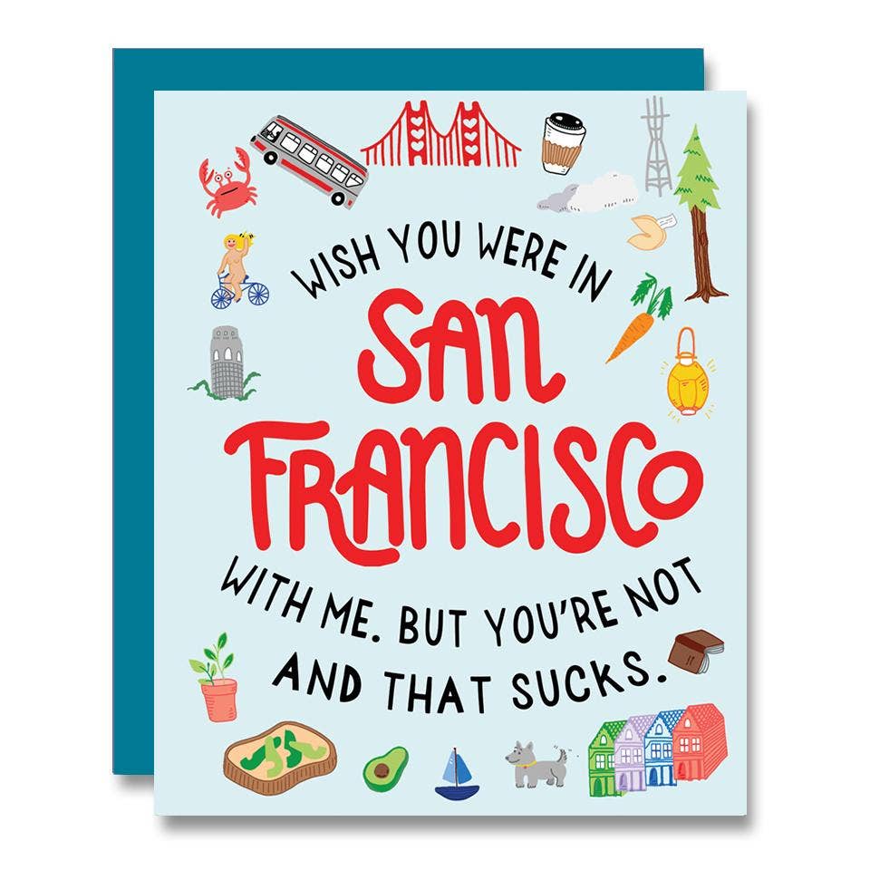 PapaLlama - Wishing San Francisco, Card