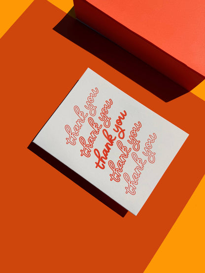 INK MEETS PAPER - Iconic Thank You - single thank you card