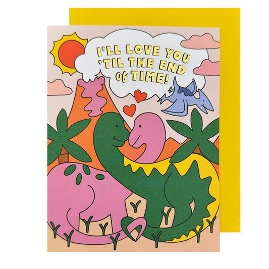 The Social Type - Dinosaur Love Card