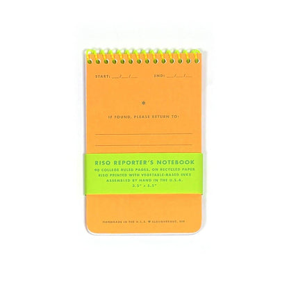 Next Chapter Studio - Risograph Reporter's Notebook: Flo Pink