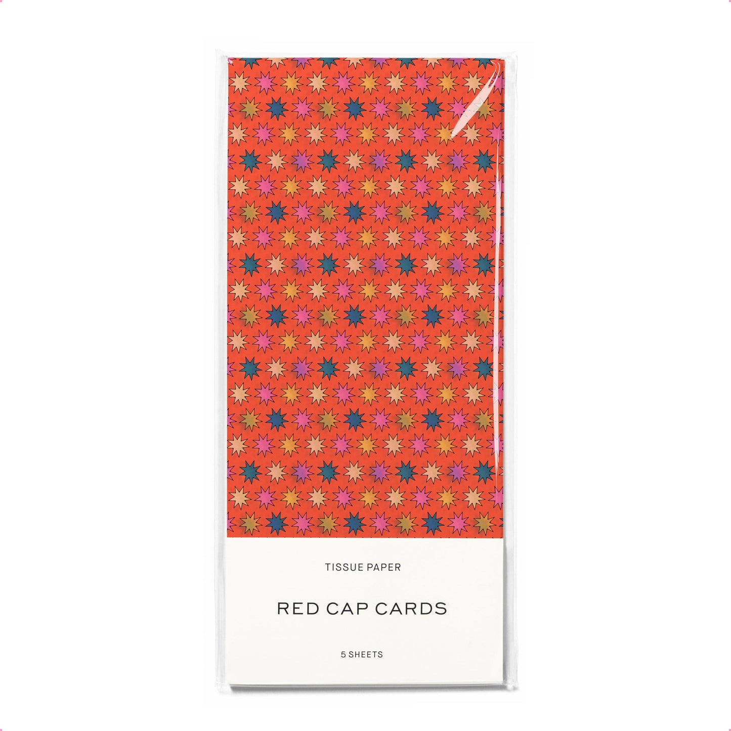 Red Cap Cards - Starburst tissue paper: 5 Sheets