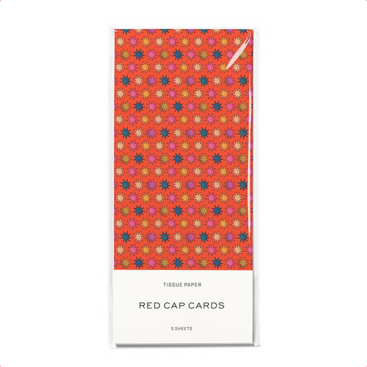 Red Cap Cards - Starburst tissue paper: 5 Sheets