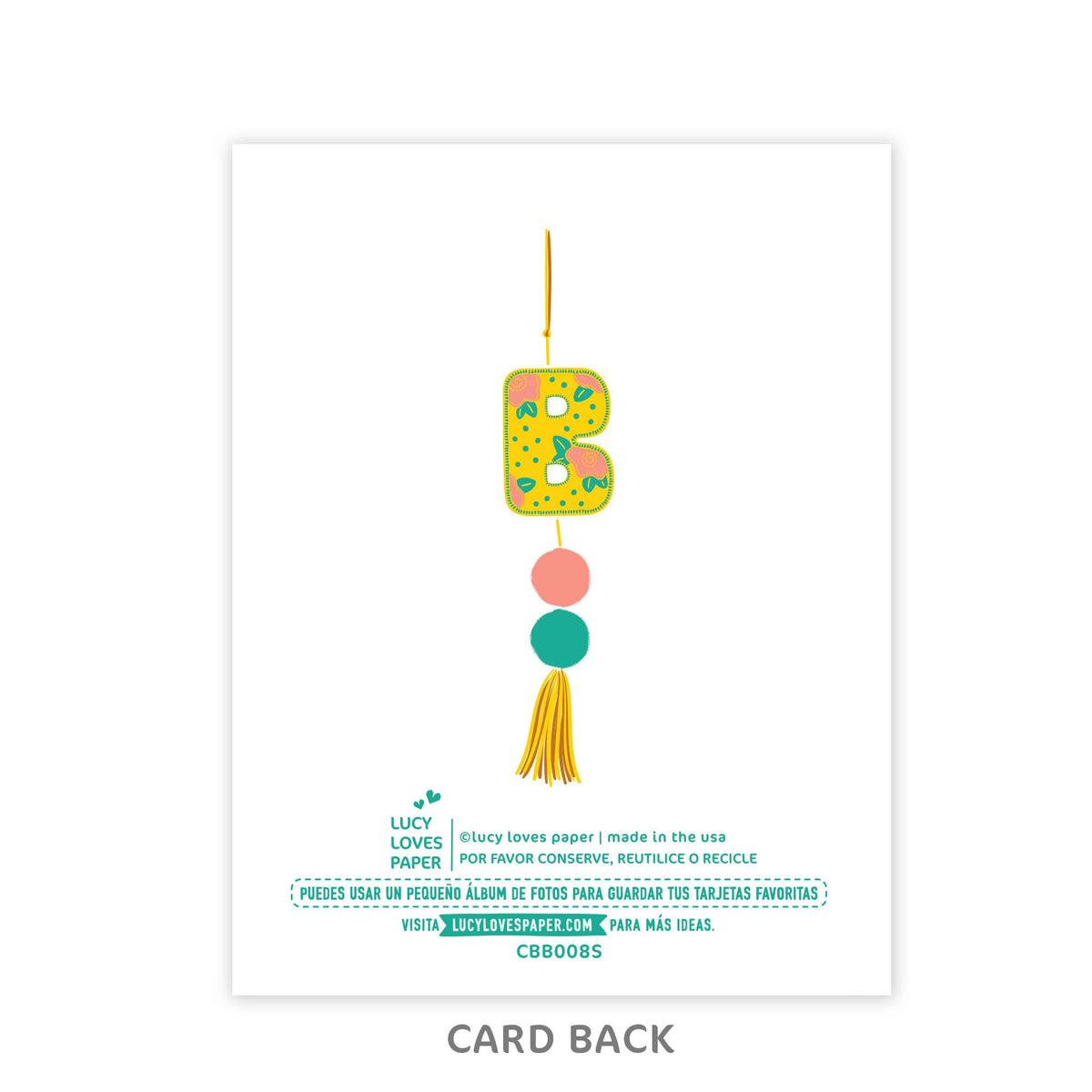 Lucy Loves Paper - Bienvenido Bebé | New Baby Card in Spanish