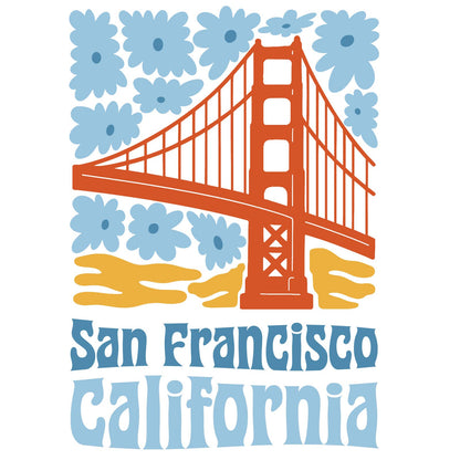 SF Mercantile - SF/CA Flower Power Flour Sack Tea Towel