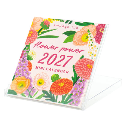 Smudge Ink - 2027 Flower Power Mini Calendar