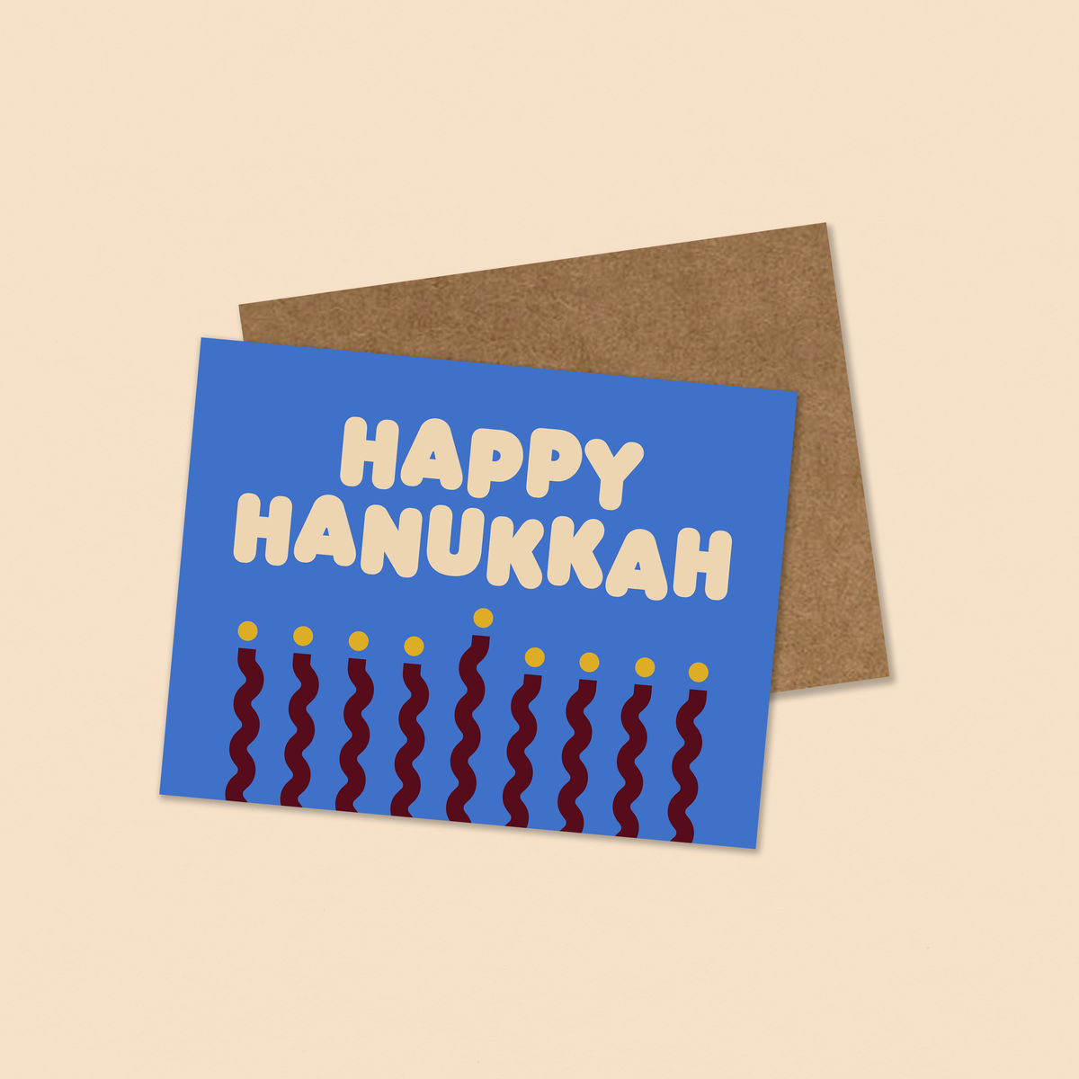 Gab Art & Design - Happy hanukkah  - holiday greeting card