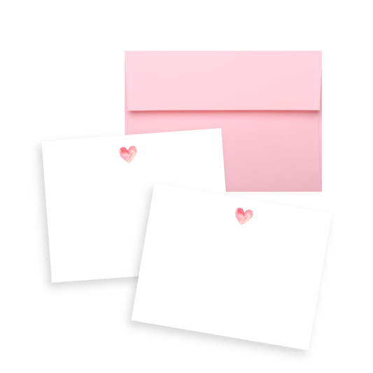 The Paxton Press - Valentine's Day Simple Heart Stationery Set