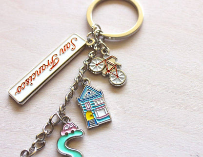 Tomoko Maruyama - San Francisco Silver Keychains: D. Fog