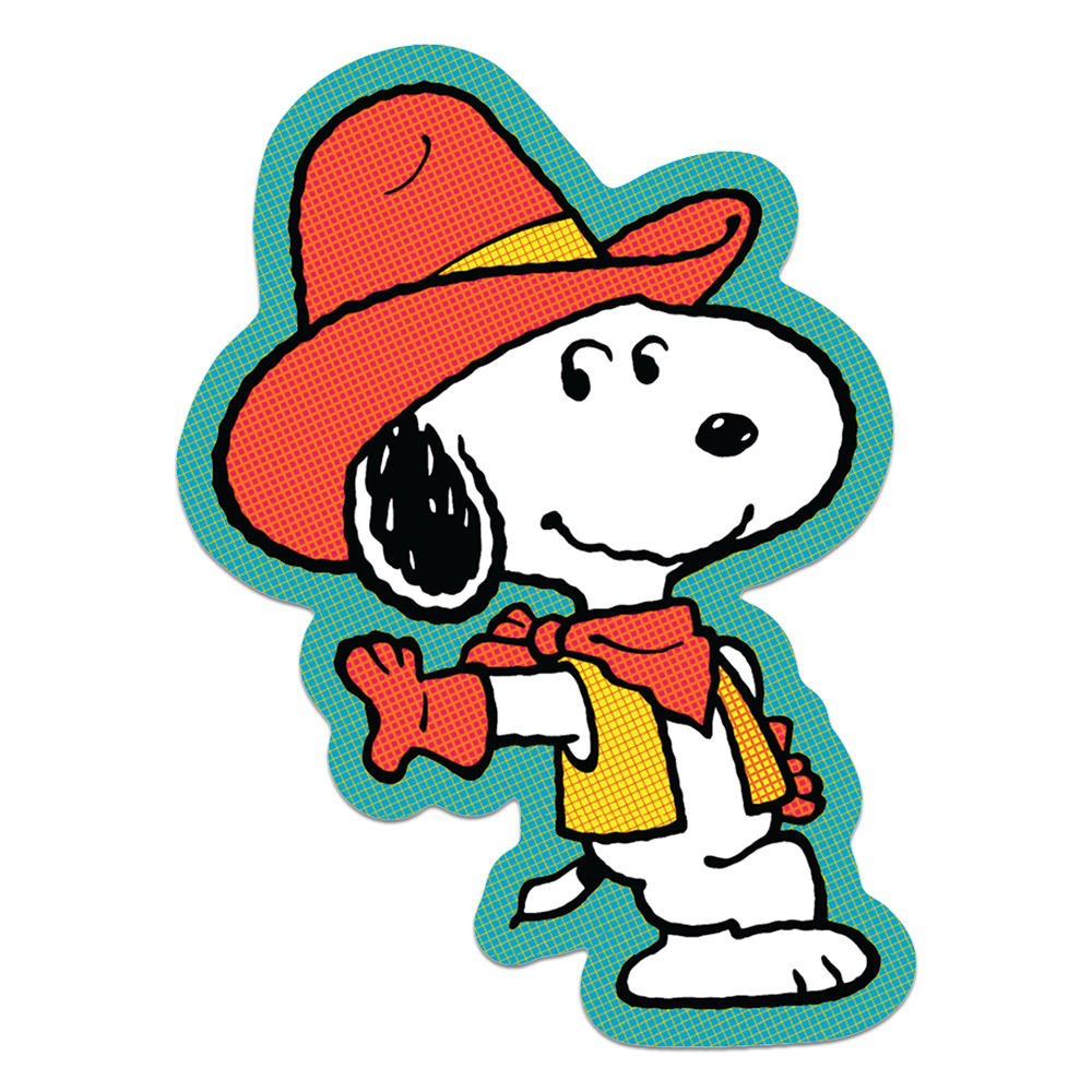 Apply Stickers - Howdy Partner by Snoopy - Die-Cut Sticker (Western)