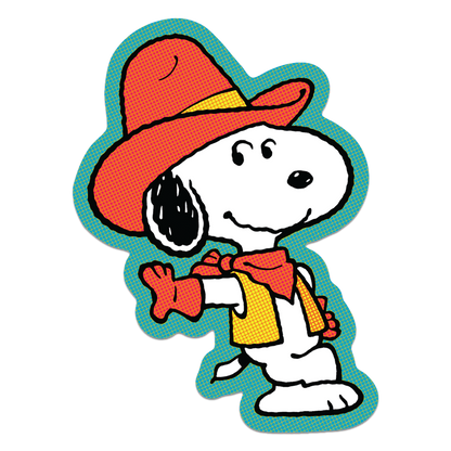 Apply Stickers - Howdy Partner by Snoopy - Die-Cut Sticker (Western)