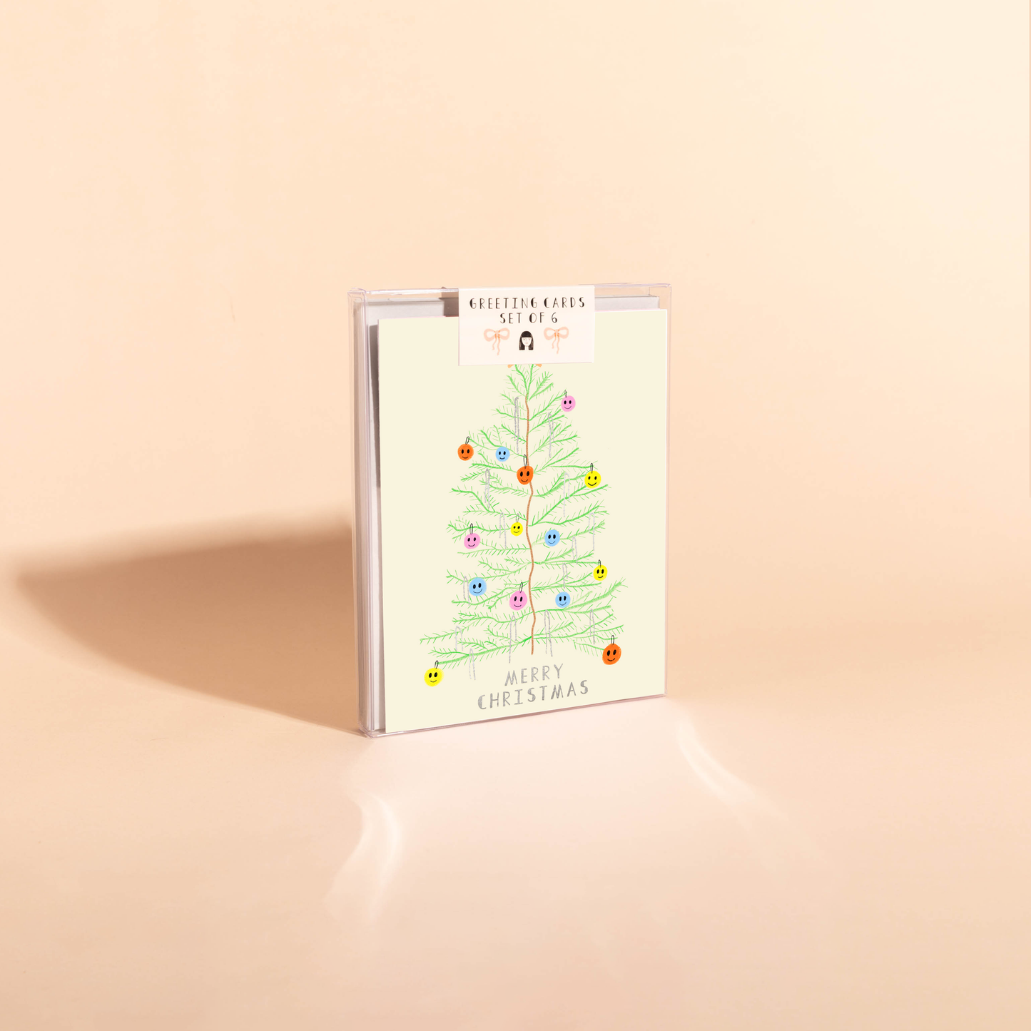 Carolyn Suzuki - HAPPY TREE - Holiday Card Box Set of 6