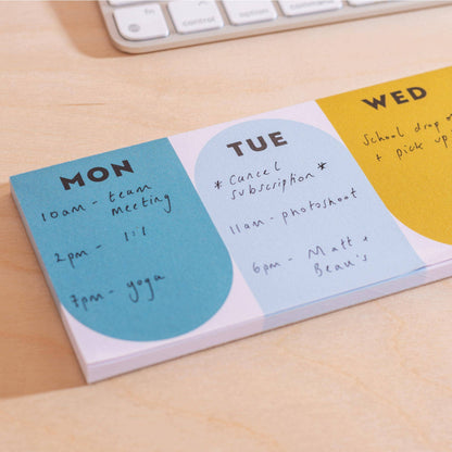 Good Tuesday (Once Upon a Tuesday) - Keyboard Weekly Planner Pad | Nature Arches