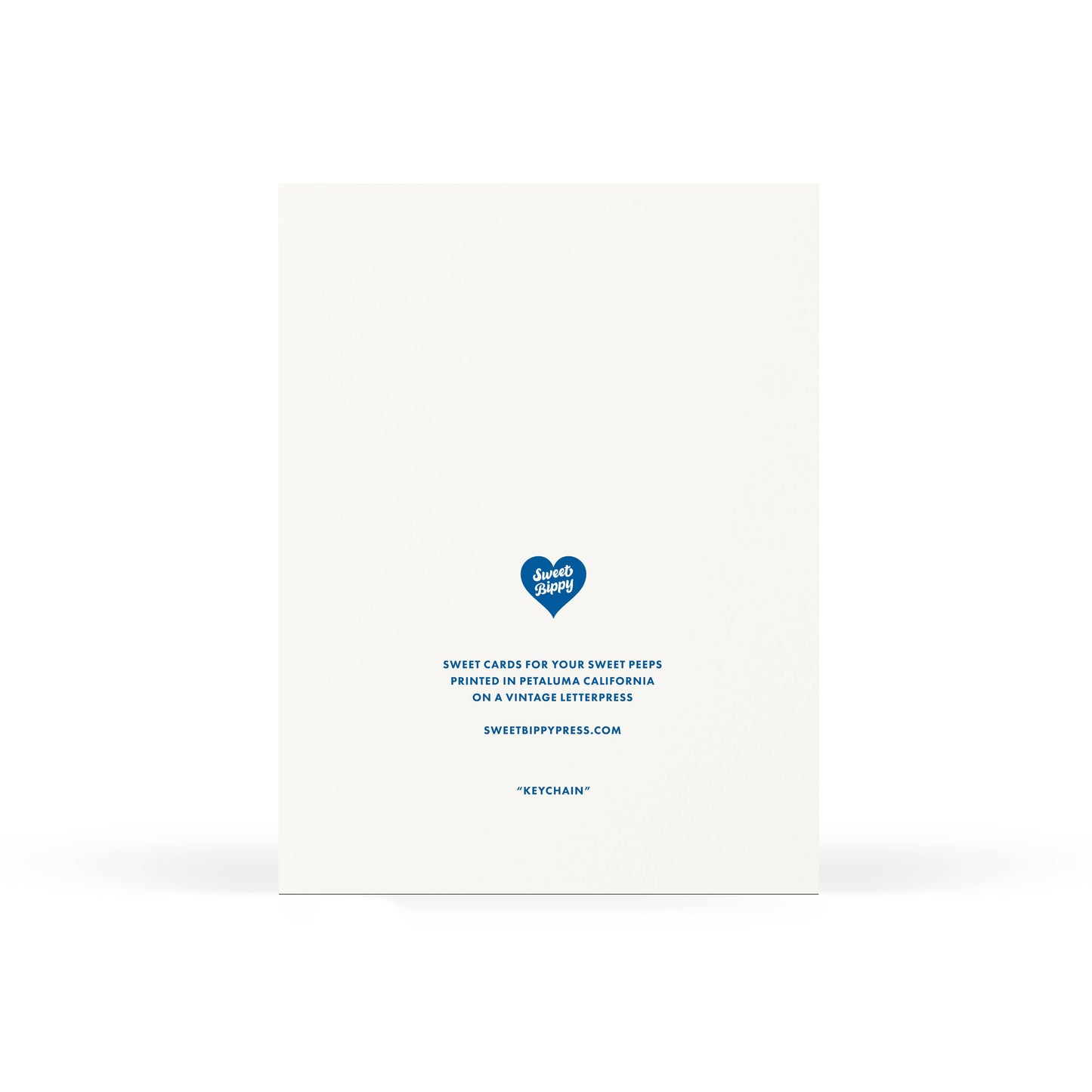 Sweet Bippy Press - Keychain Greeting Card