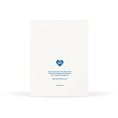 Sweet Bippy Press - Keychain Greeting Card