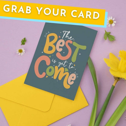 Hustle & Hope - A New Chapter Awaits Motivational Card