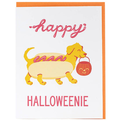 Smudge Ink - Weenie Dog Halloween Card