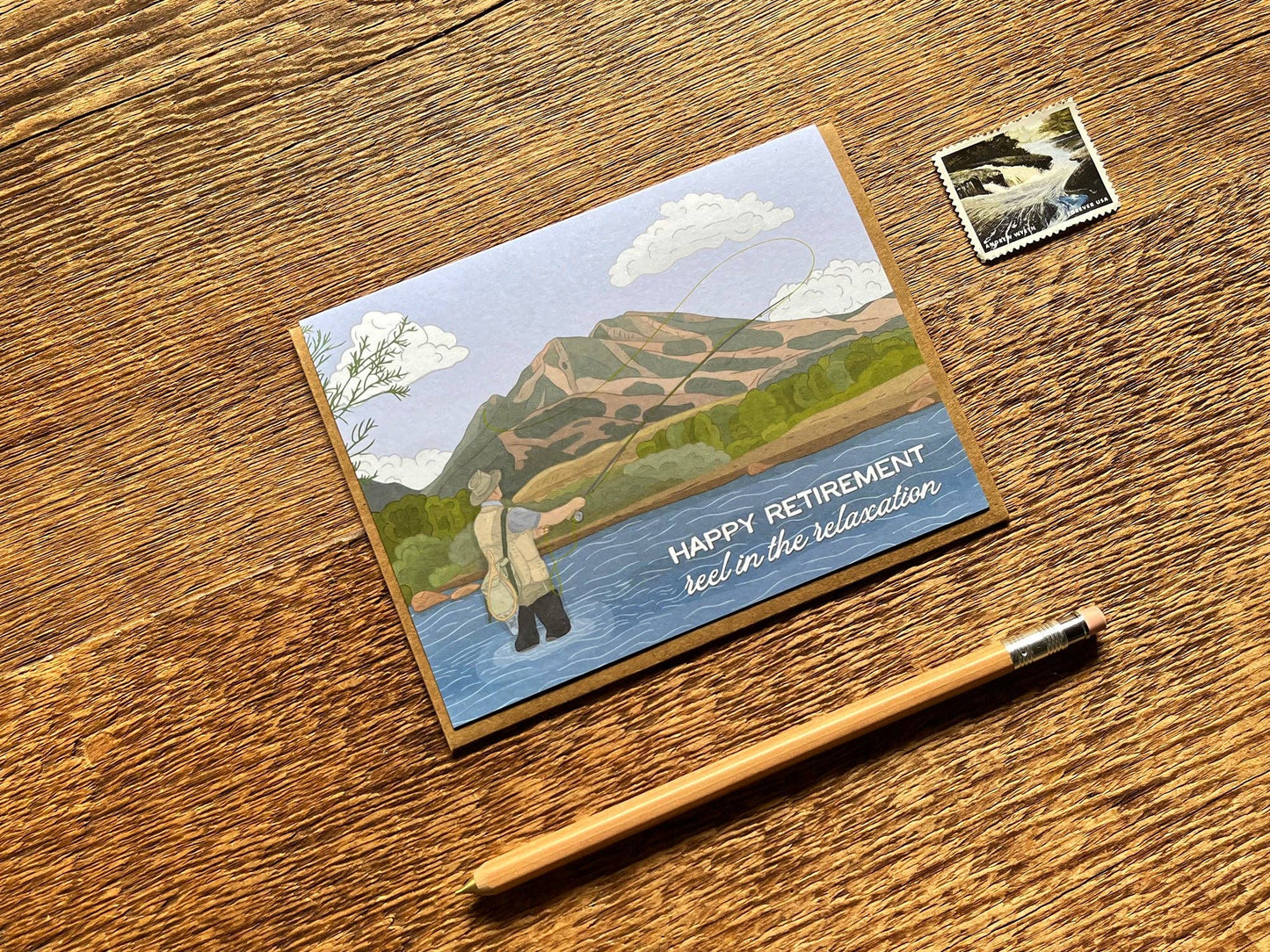 Noteworthy Paper & Press - Fishing Retirement Card