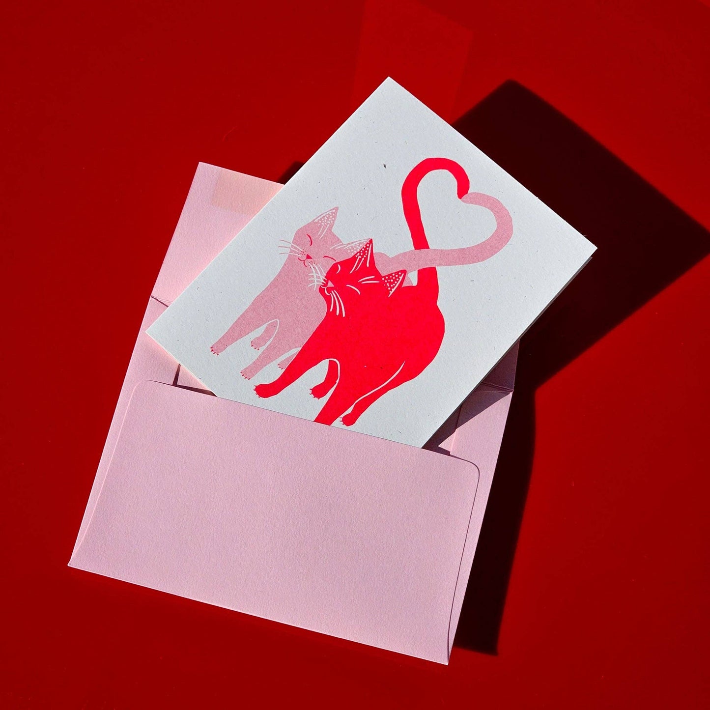 Bromstad Printing Co. - Love Cats Special Edition - Risograph Card