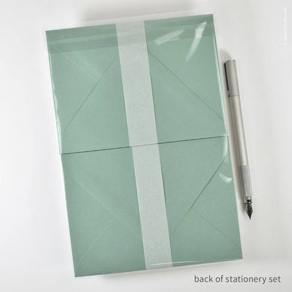 Inkello Letterpress - Stationery Set with Green Sprouting Plants (#472)